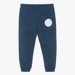 Stella McCartney Kids-Navy Blue Cotton Joggers | Childrensalon Outlet
