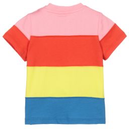 Stella McCartney Kids-Розовая футболка в полоску | Childrensalon Outlet