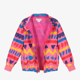 Stella McCartney Kids-جاكيت مقلم لون زهري للبنات | Childrensalon Outlet
