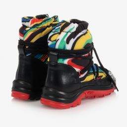 Stella McCartney Kids-بوت للثلج لون أحمر وأسود | Childrensalon Outlet