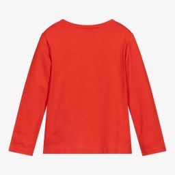 Stella McCartney Kids-Красный топ из органического хлопка | Childrensalon Outlet