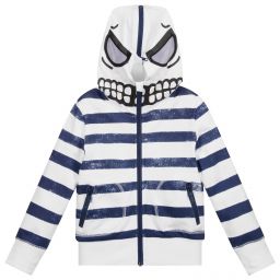 Stella McCartney Kids-Skull Cotton Zip-Up Hoodie | Childrensalon Outlet