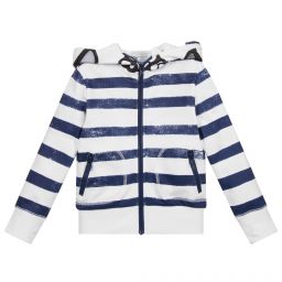 Stella McCartney Kids-Skull Cotton Zip-Up Hoodie | Childrensalon Outlet