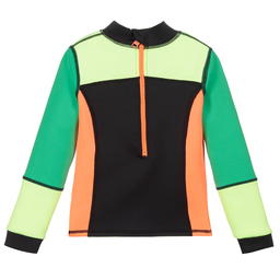 Stella McCartney Kids-توب سباحة واقي لون أسود (+UPF50) | Childrensalon Outlet