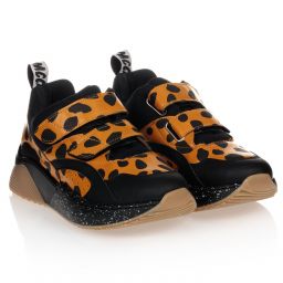 Stella McCartney Kids-Teen Black Logo Trainers | Childrensalon Outlet