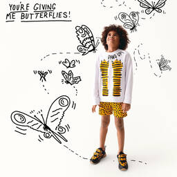 Stella McCartney Kids-Teen Black Logo Trainers | Childrensalon Outlet