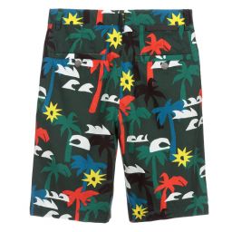 Stella McCartney Kids-Черные шорты с пальмами для подростков | Childrensalon Outlet