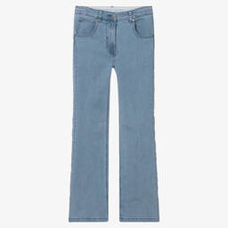Stella McCartney Kids-Синие джинсы-клеш для подростков | Childrensalon Outlet