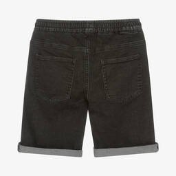 Stella McCartney Kids-شورت تينز ولادي قطن عضوي دنيم لون أسود | Childrensalon Outlet