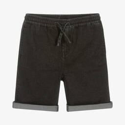 Stella McCartney Kids-شورت تينز ولادي قطن عضوي دنيم لون أسود | Childrensalon Outlet