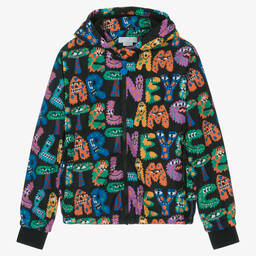 Stella McCartney Kids-جاكيت بسحّاب لون أسود تينز ولادي | Childrensalon Outlet