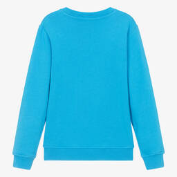 Stella McCartney Kids-Teen Boys Blue Cotton Sun Sweatshirt | Childrensalon Outlet