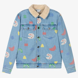 Stella McCartney Kids-Голубая джинсовая куртка | Childrensalon Outlet