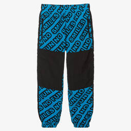 Stella McCartney Kids-Синие флисовые джоггеры | Childrensalon Outlet