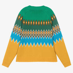 Stella McCartney Kids-Свитер из хлопка и шерсти | Childrensalon Outlet