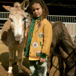 Stella McCartney Kids-Зеленые брюки из органического хлопка | Childrensalon Outlet