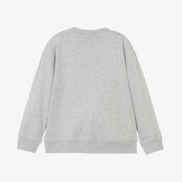 Stella McCartney Kids-Teen Boys Grey Organic Cotton Sweatshirt | Childrensalon Outlet