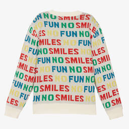 Stella McCartney Kids-كنزة تينز ولادي قطن عضوي محبوك لون عاجي | Childrensalon Outlet