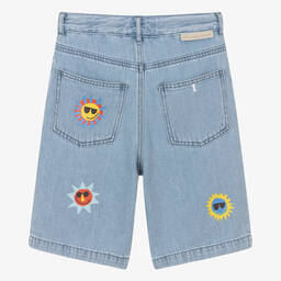 Stella McCartney Kids-Teen Boys Light Blue Denim Shorts | Childrensalon Outlet
