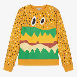 Stella McCartney Kids-Teen Boys Orange Sandwich Sweatshirt | Childrensalon Outlet