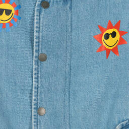 Stella McCartney Kids-Teen Boys Sun Print Denim Bomber Jacket | Childrensalon Outlet