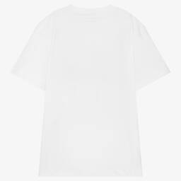 Stella McCartney Kids-Белая хлопковая футболка | Childrensalon Outlet