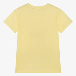 Stella McCartney Kids-تيشيرت قطن عضوي لون أصفر للمراهقين | Childrensalon Outlet