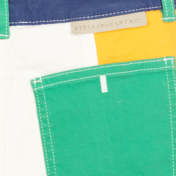 Stella McCartney Kids-Джинсовая юбка с цветовыми блоками для подростков | Childrensalon Outlet