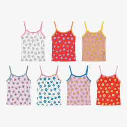 Stella McCartney Kids-توب فيست تينز بناتي قطن بطبعة ملونة (عدد 7) | Childrensalon Outlet