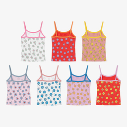 Stella McCartney Kids-توب فيست تينز بناتي قطن بطبعة ملونة (عدد 7) | Childrensalon Outlet