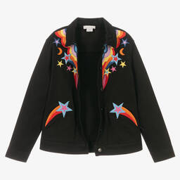Stella McCartney Kids-Teen Girls Black Denim Jacket | Childrensalon Outlet