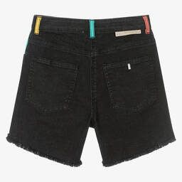 Stella McCartney Kids-Teen Girls Black Denim Shorts | Childrensalon Outlet