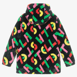 Stella McCartney Kids-Черная шуба из искусственного меха для девочек-подростков | Childrensalon Outlet
