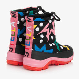 Stella McCartney Kids-Teen Girls Black Star Print Snowboots | Childrensalon Outlet