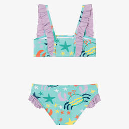 Stella McCartney Kids-Teen Girls Blue Bikini (UPF50+) | Childrensalon Outlet