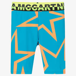 Stella McCartney Kids-Teen Girls Blue Cycling Shorts | Childrensalon Outlet