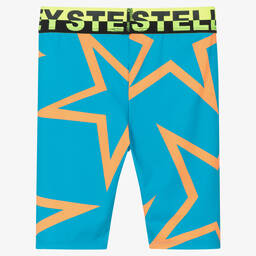 Stella McCartney Kids-Teen Girls Blue Cycling Shorts | Childrensalon Outlet