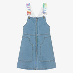 Stella McCartney Kids-Teen Girls Blue Denim Pinafore Dress | Childrensalon Outlet