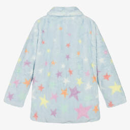 Stella McCartney Kids-Teen Girls Blue Faux Fur Star Print Coat | Childrensalon Outlet