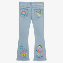 Stella McCartney Kids-Голубые джинсы-клеш для подростков | Childrensalon Outlet