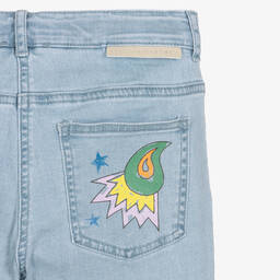 Stella McCartney Kids-Голубые джинсы-клеш для подростков | Childrensalon Outlet