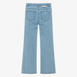 Stella McCartney Kids-Teen Girls Blue Flared Denim Jeans | Childrensalon Outlet