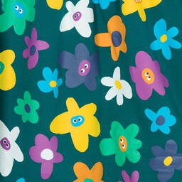 Stella McCartney Kids-Teen Girls Blue Floral Cotton Jersey Dress | Childrensalon Outlet