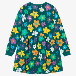 Stella McCartney Kids-Teen Girls Blue Floral Cotton Jersey Dress | Childrensalon Outlet