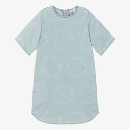 Stella McCartney Kids-Teen Girls Blue Graphic Denim Dress | Childrensalon Outlet