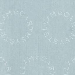 Stella McCartney Kids-Teen Girls Blue Graphic Denim Dress | Childrensalon Outlet