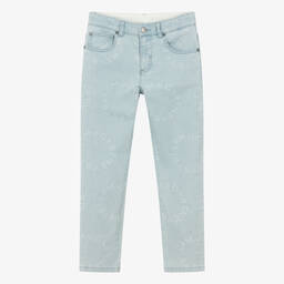 Stella McCartney Kids-Teen Girls Blue Graphic Denim Jeans | Childrensalon Outlet