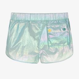 Stella McCartney Kids-شورت تينز بناتي لون أزرق أكوا | Childrensalon Outlet