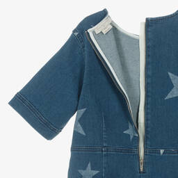Stella McCartney Kids-Teen Girls Blue Star Print Denim Dress | Childrensalon Outlet