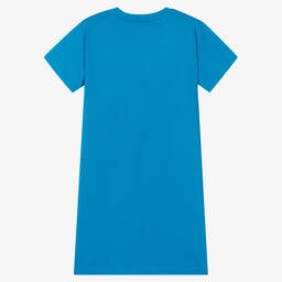 Stella McCartney Kids-Teen Girls Blue Star T-Shirt Dress | Childrensalon Outlet